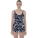 Punk Lives Tie Front Two Piece Tankini
