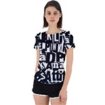 Punk Lives Back Cut Out Sport Tee