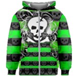 Deathrock Skull Kids  Zipper Hoodie Without Drawstring