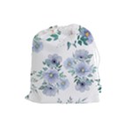Floral pattern Drawstring Pouch (Large)
