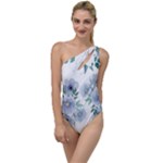 Floral pattern To One Side Swimsuit