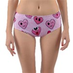 Emoji Heart Reversible Mid-Waist Bikini Bottoms