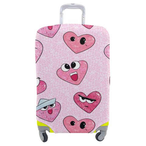 Emoji Heart Luggage Cover (Medium) from UrbanLoad.com