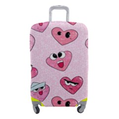 Emoji Heart Luggage Cover (Small) from UrbanLoad.com