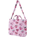 Emoji Heart Square Shoulder Tote Bag