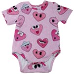 Emoji Heart Baby Short Sleeve Onesie Bodysuit