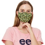 Camo Woodland Fitted Cloth Face Mask (Adult)