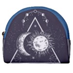 Moon and sun Horseshoe Style Canvas Pouch