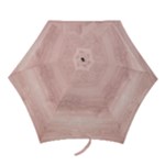 Pink Wood Mini Folding Umbrella