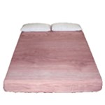 Pink Wood Fitted Sheet (Queen Size)