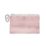 Pink Wood Canvas Cosmetic Bag (Small)