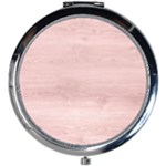 Pink Wood Mini Round Mirror