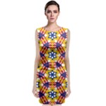 Wavey shapes pattern                                                                   Classic Sleeveless Midi Dress