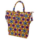 Wavey shapes pattern                                                           Buckle Top Tote Bag