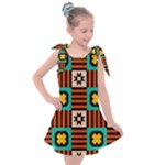 Shapes in shapes                                                           Kids  Tie Up Tunic Dress