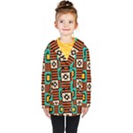 Shapes in shapes                                                               Kids  Double Breasted Button Coat
