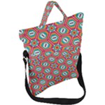 Hexagons and stars pattern                                                                Fold Over Handle Tote Bag