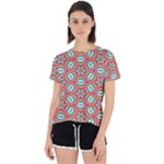 Hexagons and stars pattern                                                               Open Back Sport Tee
