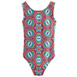 Hexagons and stars pattern                                                               Kids  Cut-Out Back One Piece Swimsuit