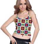 Shapes in shapes 2                                                                 Women s Spaghetti Strap Bra Top
