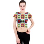 Shapes in shapes 2                                                                 Crew Neck Crop Top