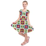 Shapes in shapes 2                                                                     Kids  Short Sleeve Dress