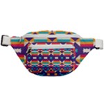 Pastel shapes rows on a purple background                                                               Fanny Pack