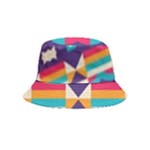 Pastel shapes rows on a purple background                                                               Bucket Hat (Kids)