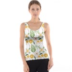 Flowers on a white background pattern                                                                    Tank Top