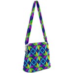 Colorful stars pattern                                                                  Zipper Messenger Bag