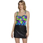 Colorful stars pattern                                                             Flowy Camisole Tie Up Top