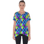 Colorful stars pattern                                                                    Cut Out Side Drop Tee
