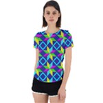 Colorful stars pattern                                                                     Back Cut Out Sport Tee