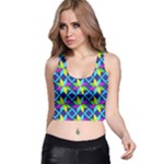 Colorful stars pattern                                                                     Racer Back Crop Top