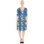 Colorful stars pattern                                                                         Wrap Up Cocktail Dress