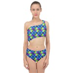 Colorful stars pattern                                                                   Spliced Up Swimsuit