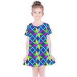 Colorful stars pattern                                                                    Kids  Simple Cotton Dress