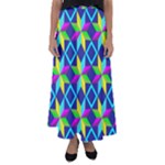 Colorful stars pattern                                                                   Flared Maxi Skirt
