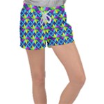 Colorful stars pattern                                                                  Women s Velour Lounge Shorts