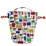 Colorful rectangles                                                                      Drawstring Bucket Bag