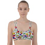 Colorful rectangles                                                                         Line Them Up Sports Bra