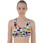 Colorful rectangles                                                                         Back Weave Sports Bra