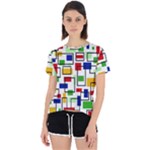 Colorful rectangles                                                                     Open Back Sport Tee