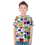 Colorful rectangles                                                                      Kid s Cotton Tee