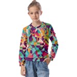 Retro chaos                                        Kids  Long Sleeve Tee with Frill
