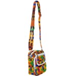 Retro colors puzzle pieces                                                                     Shoulder Strap Belt Bag