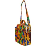 Retro colors puzzle pieces                                                                     Crossbody Day Bag