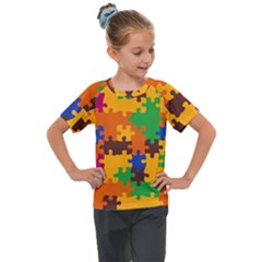 Kids  Mesh Piece T-Shirt 