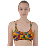 Retro colors puzzle pieces                                                                           Line Them Up Sports Bra