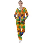 Retro colors puzzle pieces                                                                      Women s Tracksuit